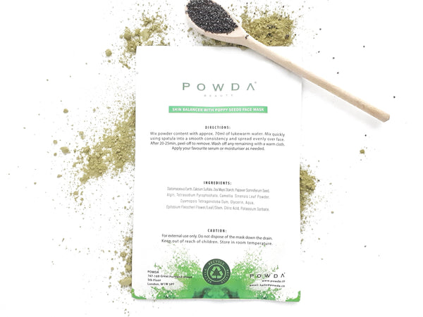 Skin Balancer with Poppy Seeds Face Mask