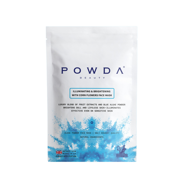 Illuminating & Brightening with Corn Flowers Face Mask